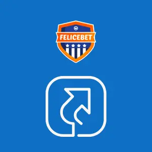 FeliceBet logo with an icon showing a square with a curved arrow inside.
